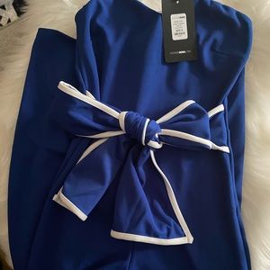 NEW Jumpsuit - Royal/White